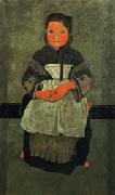 Little Breton Girl Seated(Portrait of Marie Francisaille) Paul Serusier
